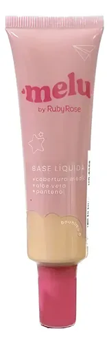 Base Líquida Melu Ruby Rose Aloe Vera Cobertura Media