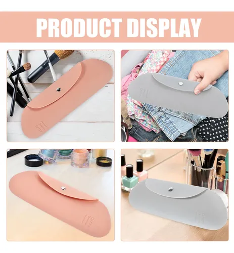 Bolsa De Silicona Para Brochas De Maquillaje, 2 Unidades, Bo