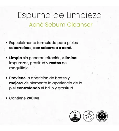 Combo Kit Facial Piel Grasa Acné Sebum Reguladora Idraet