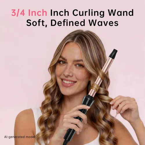 Plancha De Pelo Hahahope, Varita De Cerámica De 19 Mm, 110 V