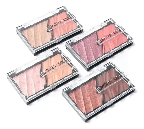 Paleta De Sombras Duo Para Maquillaje Eyeshadow Skora Color 2