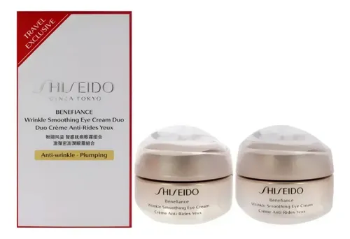 Pack Shiseido Benefiance Wrinkle Smoothing Eye Cream de 15 mL para Todo Tipo de Piel