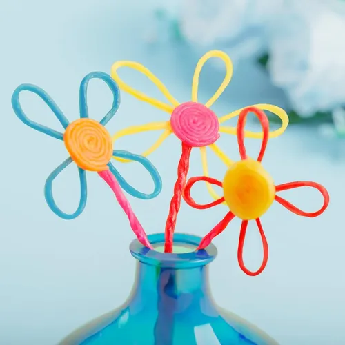 1200 Palitos De Cera Flexibles X13 Colores Con Caja