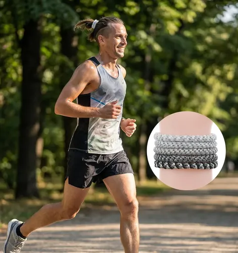 Paquete De 15 Cintas Para El Pelo Para Hombre, Cintas Para E