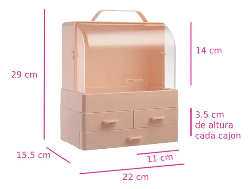 Organizador De Cosméticos Maquillaje Alhajas Cajones Capsula