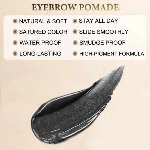 Kit De Cejas Lavone: Pomada, Lápiz Y Delineador Impermeable