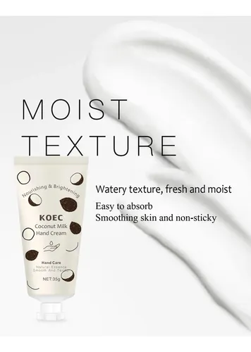 Ye M/*** Ee Crema De Manos Leche De Coco Hidratante Vcz X