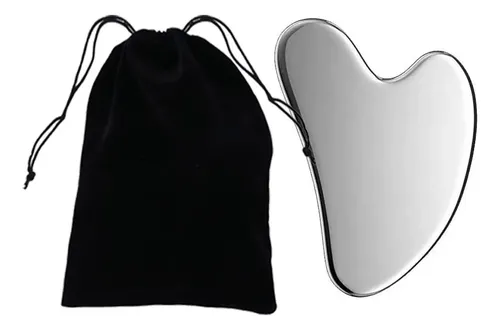 Masajeador Facial Gua Sha Acero Inoxidable Generic
