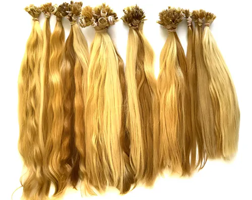 40 Extensiones Cabello Natural Rubias 60 Cms De Largo