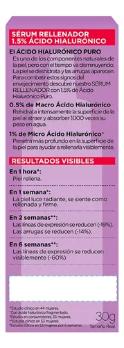 Serum Acido Hialuronico L’Oreal Paris Revitalift 30ml