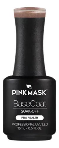 Pink Mask Semi Rubber Base Coat Sparkly Ginger X 15 Ml