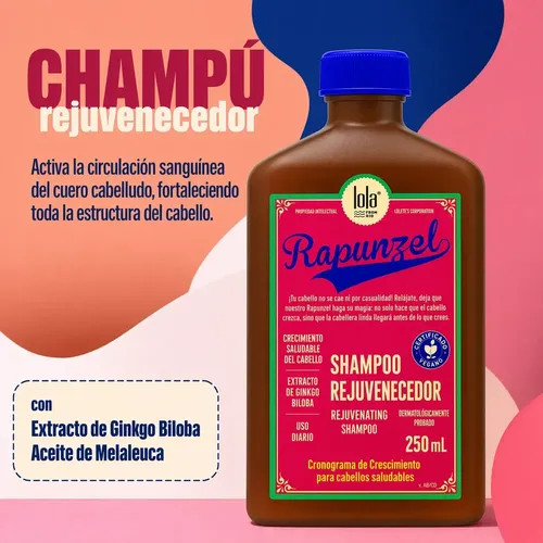 Kit Capilar Lola Rapunzel Shampoo + Tonico Crecimiento