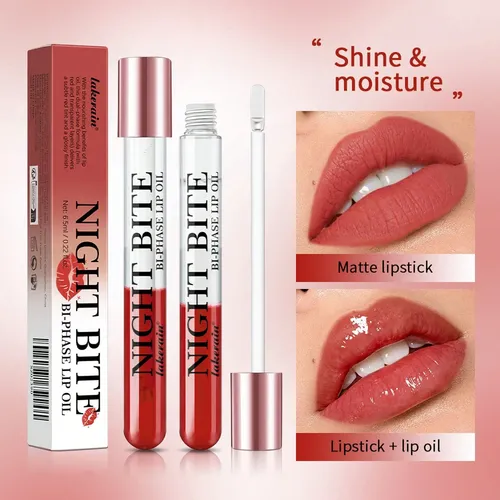 Two-in-one Lip Oil And Lip Balm, Tinted Lipstick
