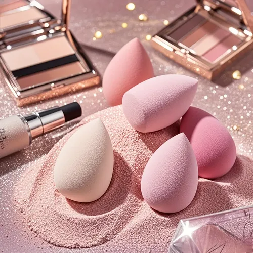 10 Esponjas  Maquillaje  Huevo  Base  Polvo  Set
