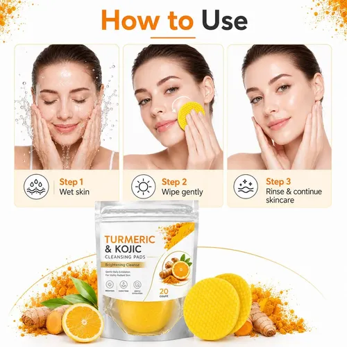 La Almohadilla Limpiadora De Cúrcuma Hidrata, Ilumina Y Exfolia E No