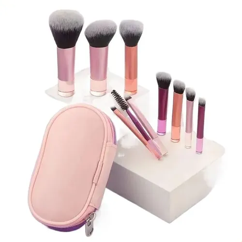 Set De Pinceles De Maquillaje Mano De Cristal Viaje Er