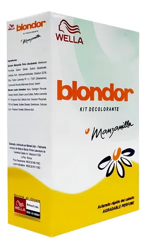 Kit Decolorante Blondor Wella Con Manzanilla