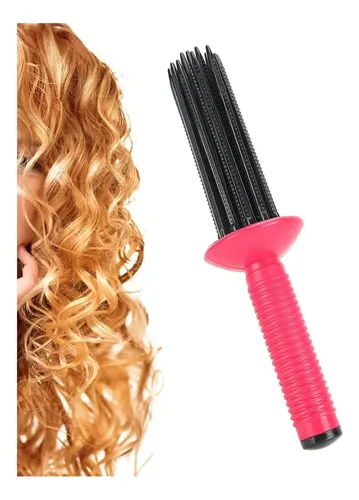 Rizador De Pelo Portátil Y Antideslizante Wentigdy Rosa Y Ne