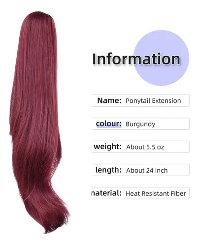 Extensión De Cola De Caballo Shulashop Para Cabello Sintétic