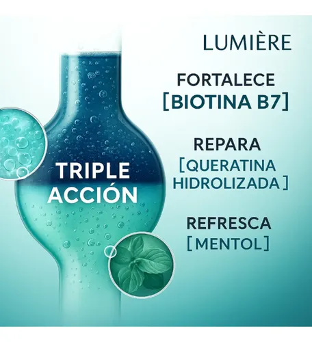 X2: Biotina Anti Caída Apto Uso Diario Formula Vegana 500ml
