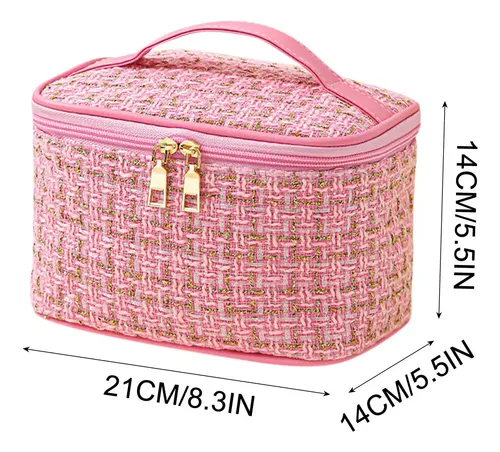 Bolsa De Maquillaje Reutilizable De Gran Capacidad, Portátil