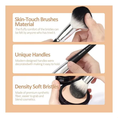 18 Piezas Brochas Set De Brochas Maquillaje Profesional Colo