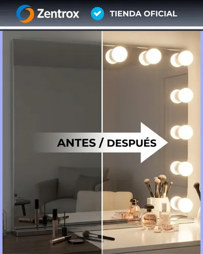 Kit 10 Focos Led Usb Para Espejo Maquillaje Camarín