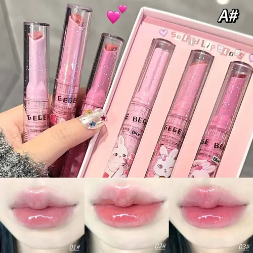 Gege Bear Set 3 Labiales Lip Gloss