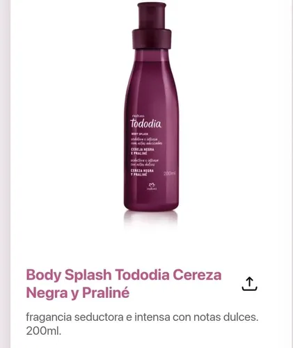 Natura Cereza Negra Y Praline Body Crema Aterciopelada Jabon