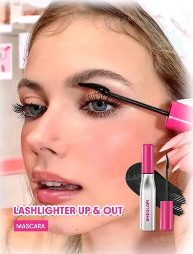 Máscara de Pestañas Sheglam Lashlighter Up & Out Negra Resistente al Agua para Pestañas Largas y Definidas