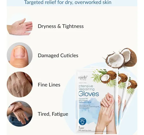 Guantes De Reparo Intensivo Epielle Con Coco Y Leche