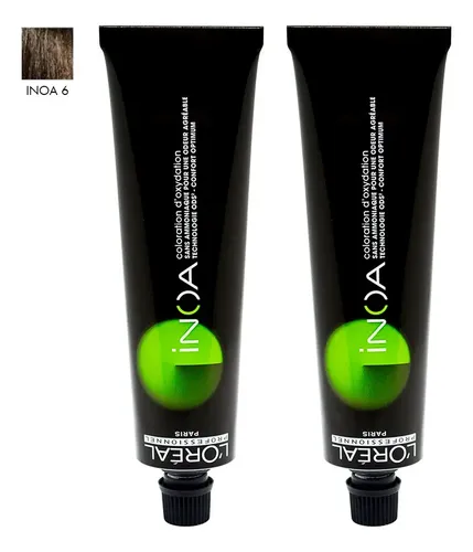 Loreal Inoa X2 Tinturas Cabello Sin Amoníaco Tono 6 X 60gr