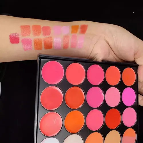·maquillaje De Labios En Crema Con Paleta De 15 Colores Para