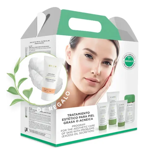 Kit Combo Rutina Completa Piel Grasa Acne Exel Crema Locion