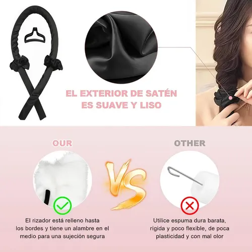Rizos Sin Calorrizadores De Cabello Sin Calor 5pz