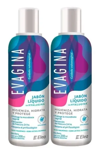 Evagina Combo X 2 Jabon Liquido Vaginal Protector X 200 Ml