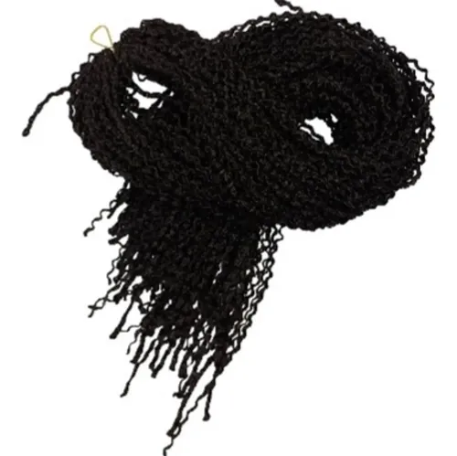 Pelo Cabello Kanekalon Afro Rizado, Rizo Rulo Trenzado 60cm