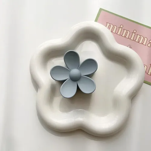 Pinzas De Pelo Con Forma De Flor De Margarita Mate, 6 Unidad