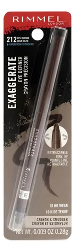 Lápiz De Ojos Rimmel London Exaggerate Marrón Rico 0.57g