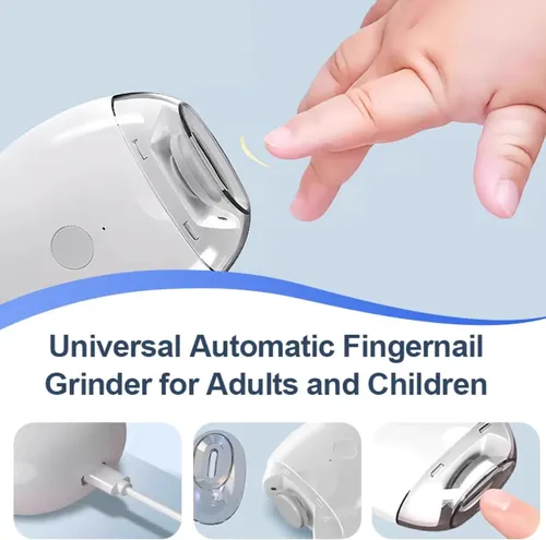 Lijadora De Uñas Automática Universal,  2 En 1 Con Luz