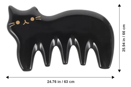Herramienta Gua Sha De Cuerno De Buey Negro Tabla Masaje