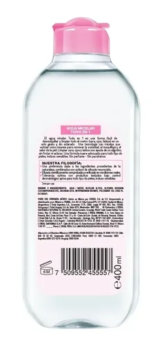 Desmaquillante Garnier Agua Micelar Todo En 1 De 400ml