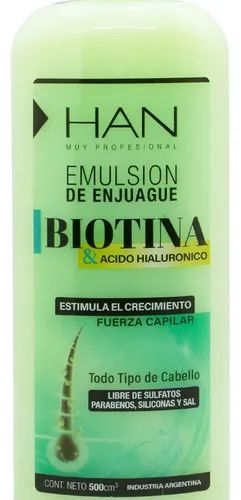 Han Biotina Acido Hialuronico Emulsion Enjuague Anticaída