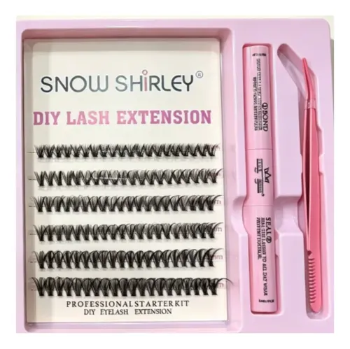 Kit Extensiones De Pestañas Diy Con Pinza Completo 8-16 Mix