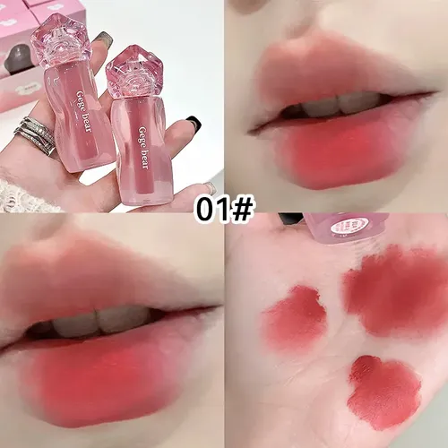 Gege Bear Labial Crema Terciopelo Tono Tomate Rojo 01