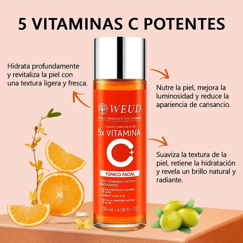 Z0q. 2pz Tónico Antioxidante Iluminador Facial Vitamina C
