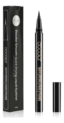 Eyeliner Líquido Impermeable Docolor Yx001 Negro 1 Cuenta