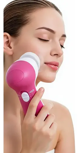 Masajeador Facial Exfoliante Limpieza 5 En 1 A Pilas