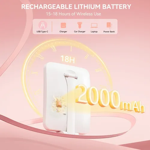 Espejo De Maquillaje Auxmir 30x Con Luz Led Plegable Blanco