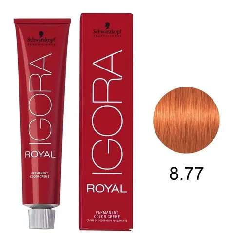 Tinte profesional para el cabello Igora Royal 8-77 Schwarzkopf, 60 g